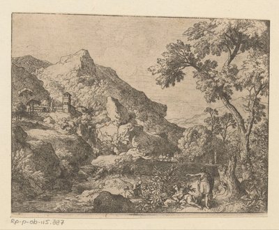Paisaje montañoso de Arcadia de Christian Wilhelm Ernst Dietrich