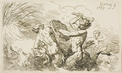 Batalla de los Tritones de Christian Wilhelm Ernst Dietrich