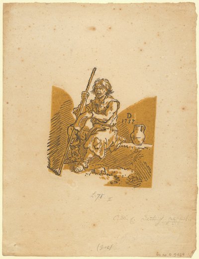Blinder Bettler de Christian Wilhelm Ernst Dietrich