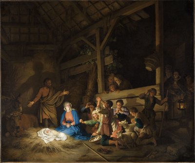 La adoración de los pastores de Christian Wilhelm Ernst Dietrich