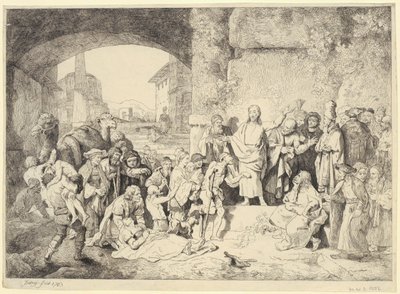 La gran curación de los enfermos de Christian Wilhelm Ernst Dietrich