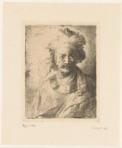 Viejo con pluma de Christian Wilhelm Ernst Dietrich