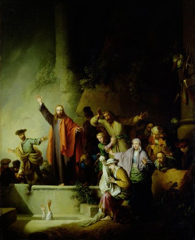 La resurrección de Lázaro de Christian Wilhelm Ernst Dietrich