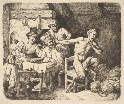 El sátiro y el campesino de Christian Wilhelm Ernst Dietrich