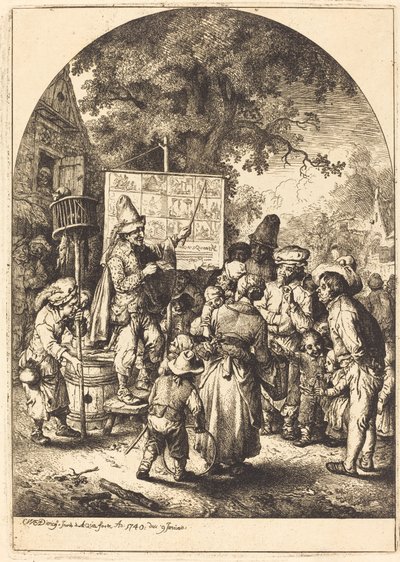 El Cantante en la Feria del Campo de Christian Wilhelm Ernst Dietrich