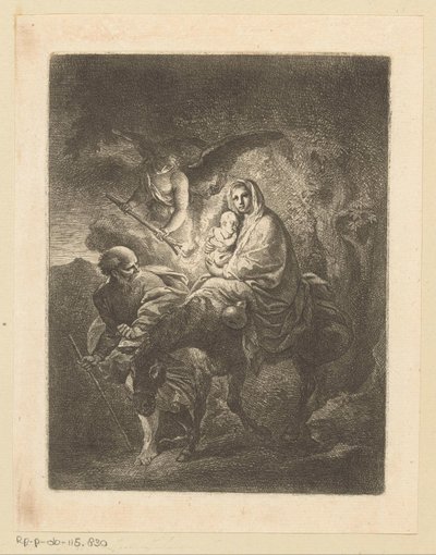 Vuelo a Egipto de Christian Wilhelm Ernst Dietrich