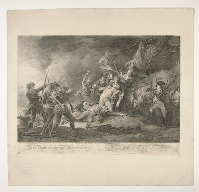 La muerte del general Montgomery en Quebec de Christian Wilhelm Ketterlinus
