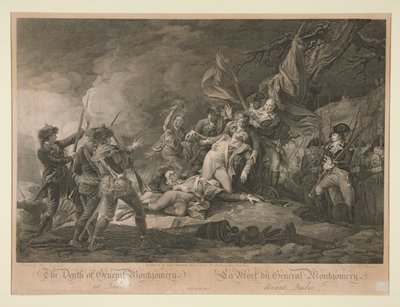 La muerte del general Montgomery de Quebec de Christian Wilhelm Ketterlinus