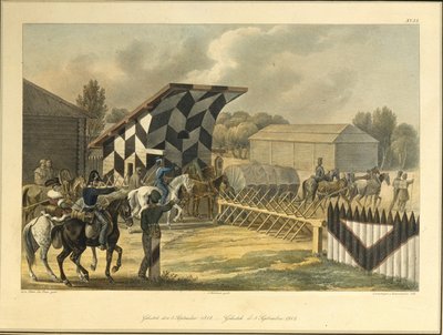 Gzhatsk el 5 de septiembre de 1812, década de 1820 de Christian Wilhelm von Faber du Faur