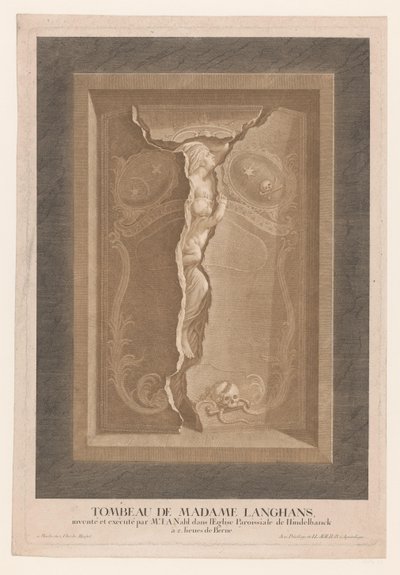 Tumba de María Magdalena Langhans en la iglesia de Hindelbank
Tombeau de Madame Langhans (...) (título en el objeto) de Christian von Mechel