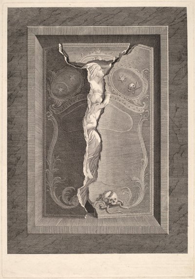 La tumba de Madame Langhans de Christian von Mechel and Bartholomäus Hübner, after Johannes August Nahl, the Younger