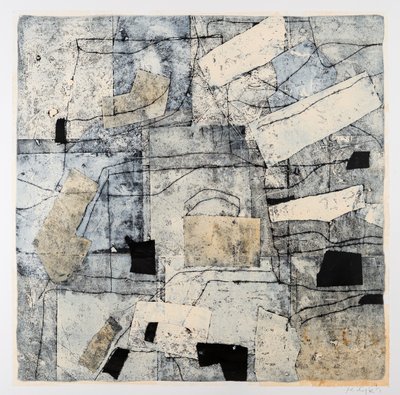 Timeline, 2016 (monotipo sobre papel) de Christina Fedyk