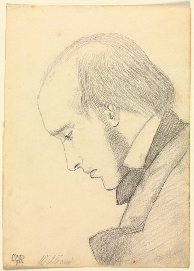 Retrato de William Michael Rossetti, c. 1853 de Christina Georgina Rossetti