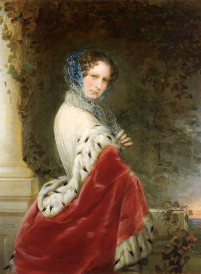 Retrato de la emperatriz Alexandra Fyodorovna Charlotte de Prusia, esposa del emperador Nicolás I 1798-1860, 1852 de Christina Robertson