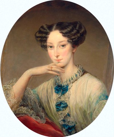 Retrato de la Gran Duquesa Maria Alexandrovna 1824-1880, c. 1850 de Christina Robertson