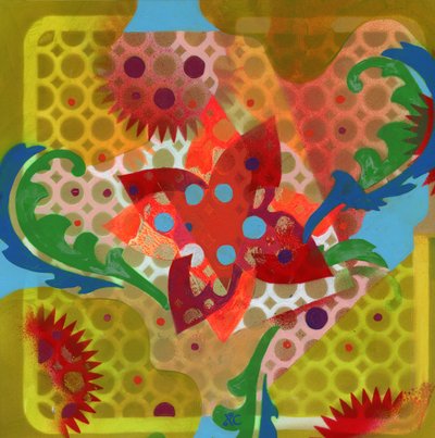 Mediación 39, c. 2017 (acrílico sobre panel) de Christina Saj