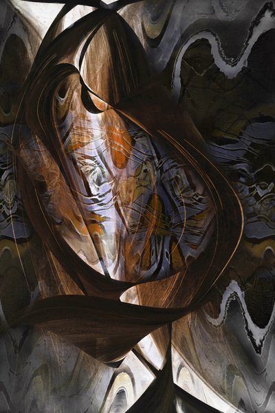 Formas abstractas en remolino de Christina Sillen
