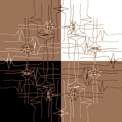 Patrones de ondas abstractos de Christina Sillen