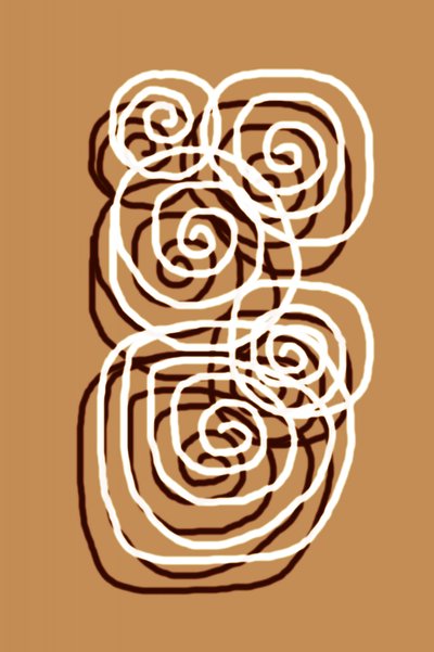 Remolinos abstractos rizados de Christina Sillen