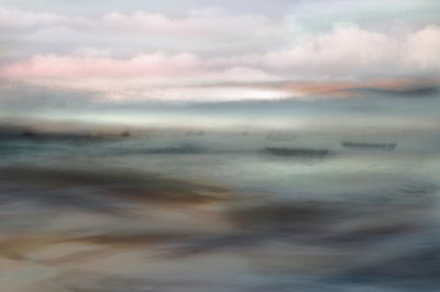 Paisaje marino en tonos pastel de ensueño de Christina Sillen