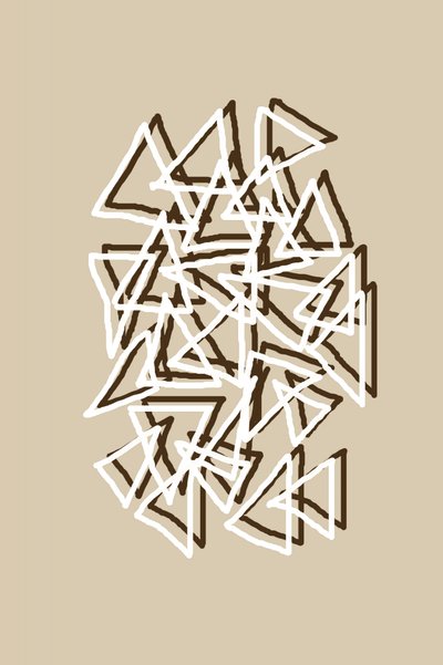 Triángulos geométricos dinámicos de Christina Sillen