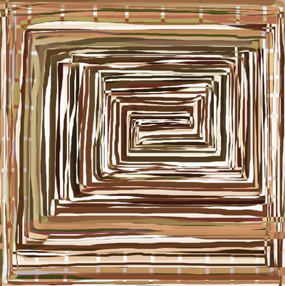 Geometría en espiral terrosa de Christina Sillen