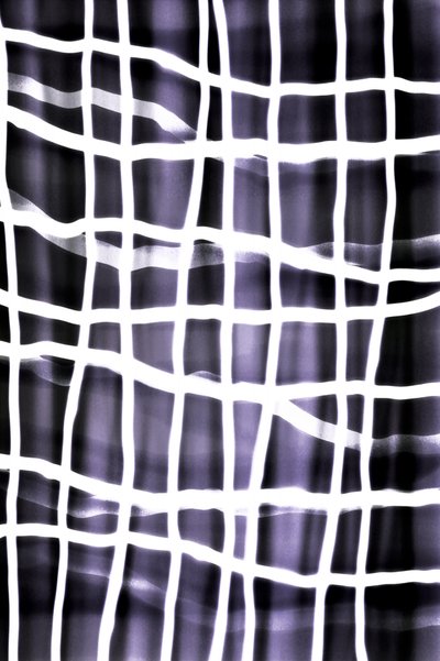 Cuadrícula abstracta en índigo de Christina Sillen