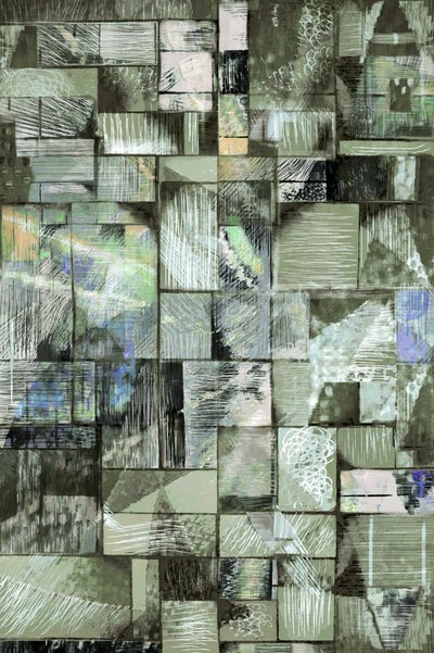 Texturas geométricas en tonos apagados de Christina Sillen