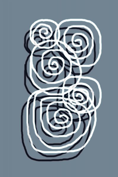 Flujo espiral sereno de Christina Sillen