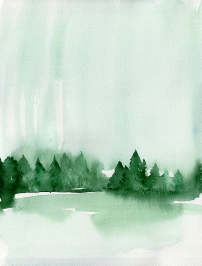 El lago del Bosque Brumoso de Christine Lindstrom
