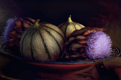 Melones y cardos morados de Christine SUISSIA