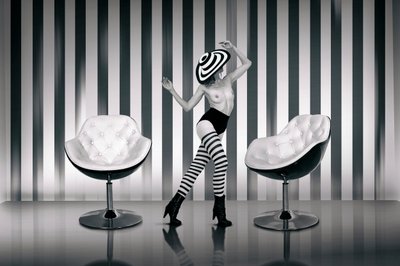 Rayas elegantes en tono nude de Christine von Diepenbroek