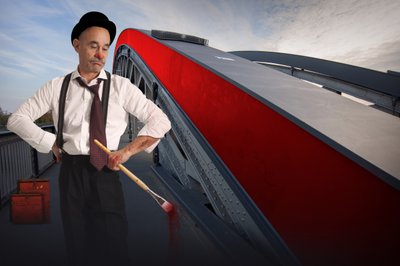 El pintor pensativo: El puente rojo de Christine von Diepenbroek