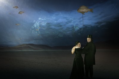 Pez volador surrealista de Christine von Diepenbroek