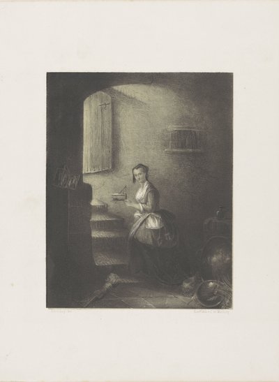 Mujer con ratonera de Christoffel Bisschop
