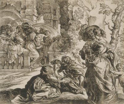 El Jardín del Amor bloque derecho, 1630s de Christoffel Jegher