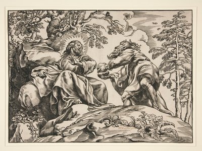 La Tentación de Cristo, por el Diablo de Christoffel Jegher