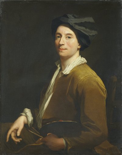 Retrato de un pintor, probablemente un autorretrato de Christoffel Lubienitzki