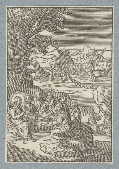 Cristo entrega las llaves del cielo a Pedro de Christoffel van Sichem (II)