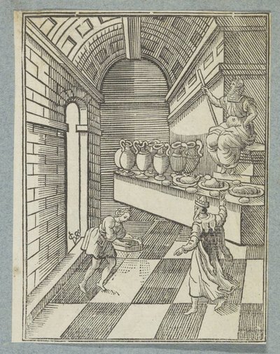 Daniel esparce las cenizas en el suelo del templo de Christoffel van Sichem (II)