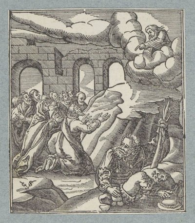 Grito de auxilio de los israelitas escuchado por Dios Padre de Christoffel van Sichem (II)