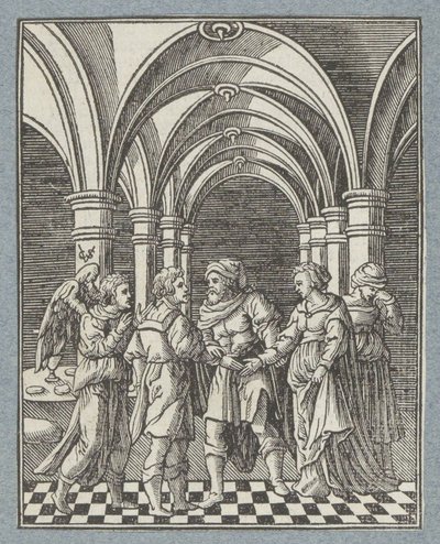 Matrimonio de Tobías y Sara de Christoffel van Sichem (II)