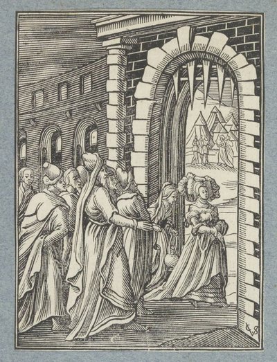 Judit y su criada en su camino hacia Holofernes de Christoffel van Sichem (II)