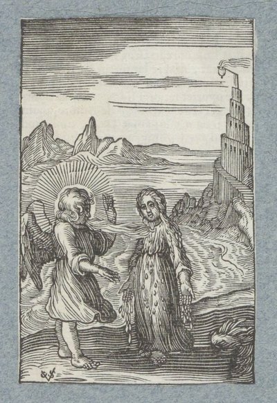 El niño se derrite bajo el aliento caliente del ángel
Pia Desideria (título de la serie) de Christoffel van Sichem (II)