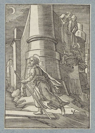 La huida de Pablo desde Damasco de Christoffel van Sichem (II)
