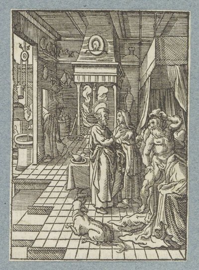 Pedro le ruega a Eneas de Christoffel van Sichem (II)