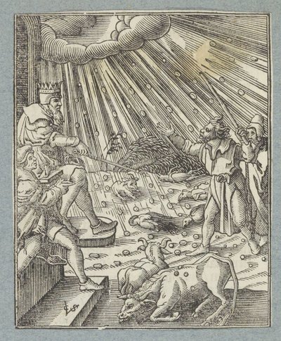 Plaga de ganado o plaga de granizo y tormentas eléctricas de Christoffel van Sichem (II)