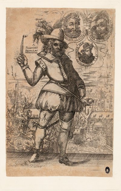 François Ravaillac, el asesino del Rey Enrique IV de Francia de Christoffel van Sichem