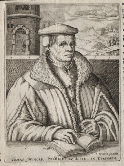 Retrato de Thomas Müntzer, 1609 de Christoffel van Sichem