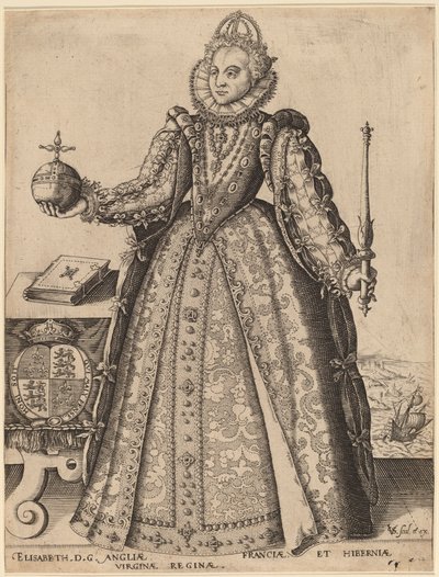 Isabel, Reina de Gran Bretaña de Christoffel van Sichem I